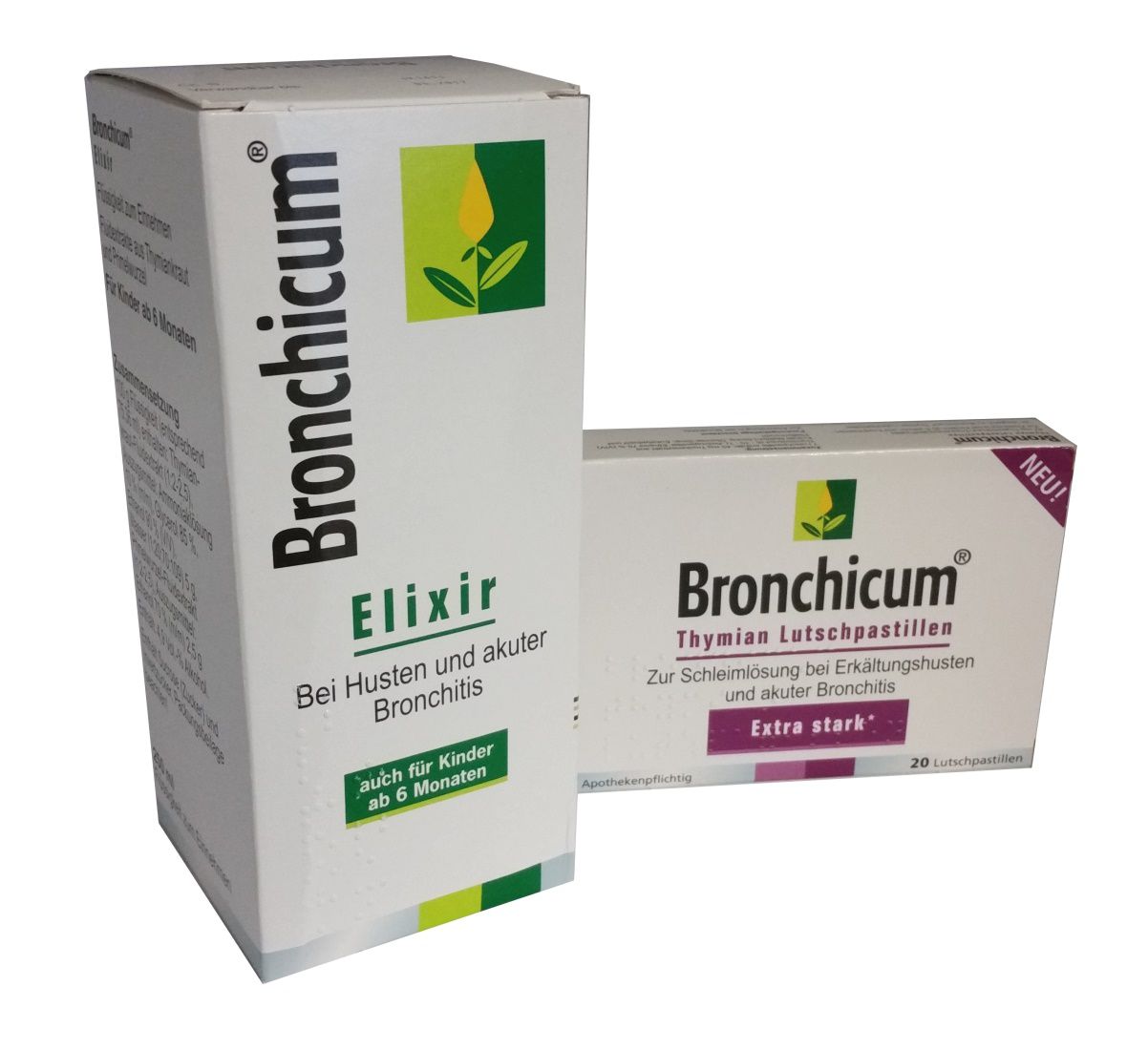 Bronchicum Elixir plus Lutschpastillen